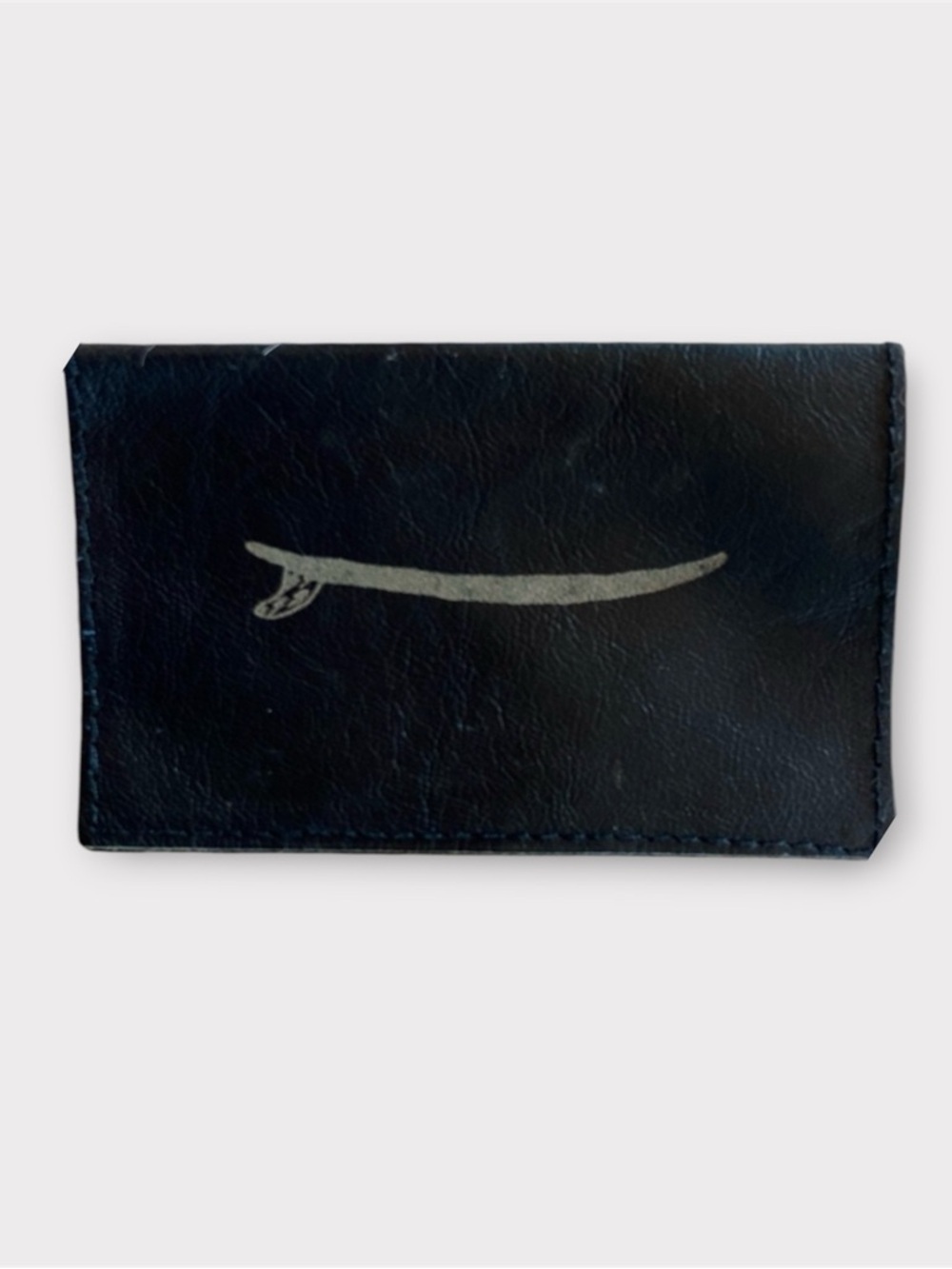 Aloha Soft Black Leather Card Holder